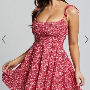 Showpo Summer Jam Strappy Mini Sundress in Red Floral